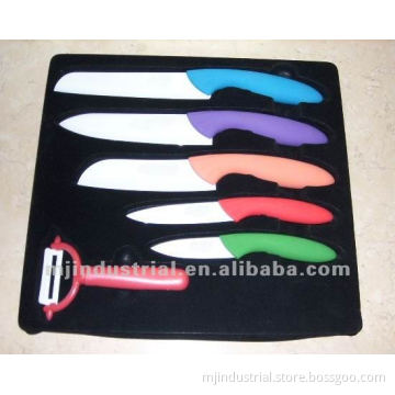 Ceramic knife,ceramic knife set with colorful handles